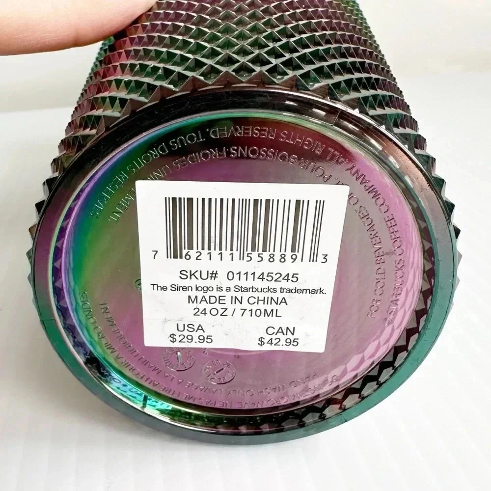 Starbucks Oil Slick Rainbow Iridescent Venti Tumbler 24oz. Halloween 2023